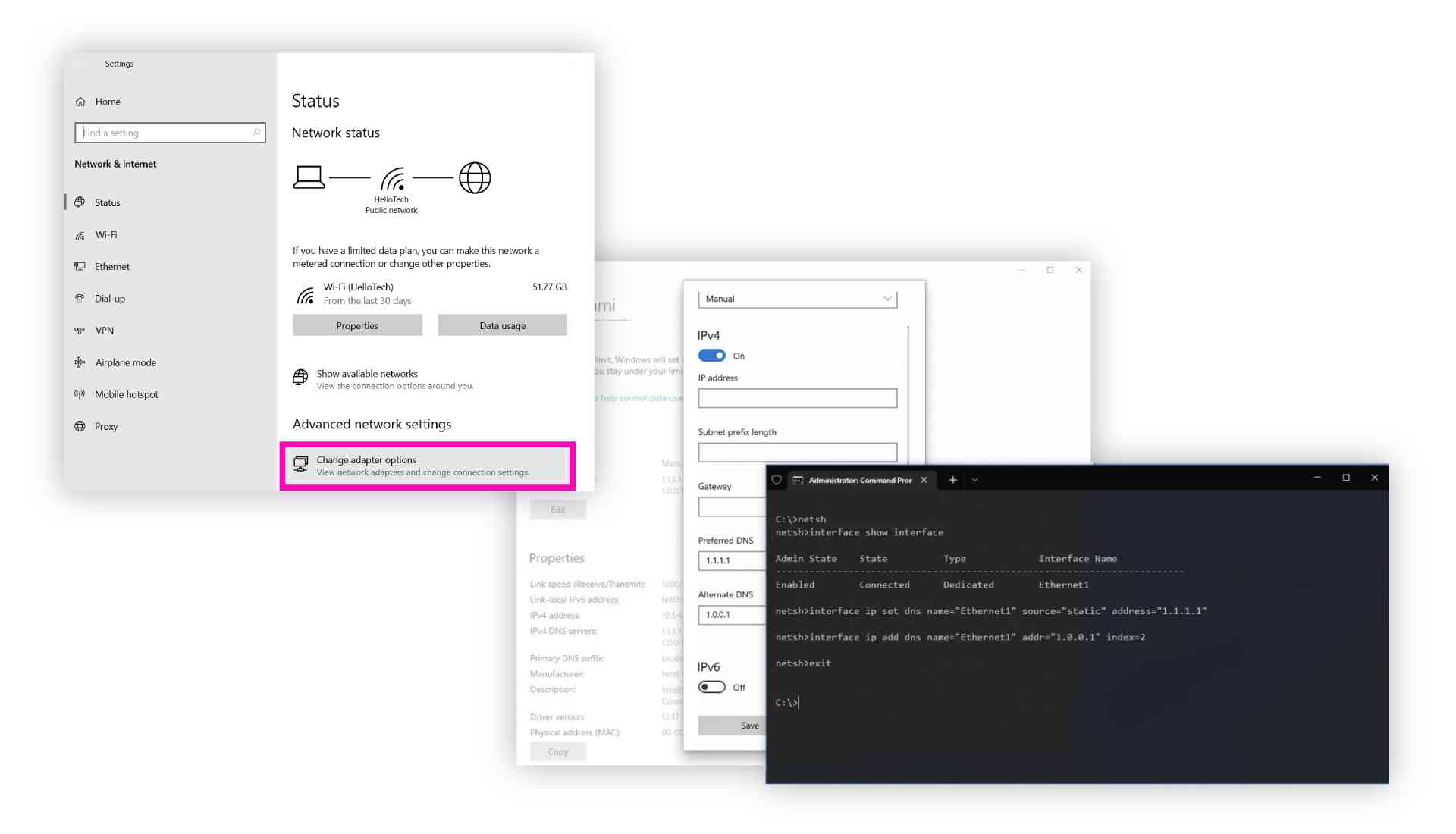 ChatGPT internal server error: changing your DNS