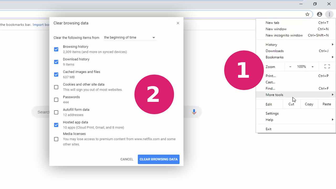 How to fix ChatGPT network error on long responses: claring browser cache