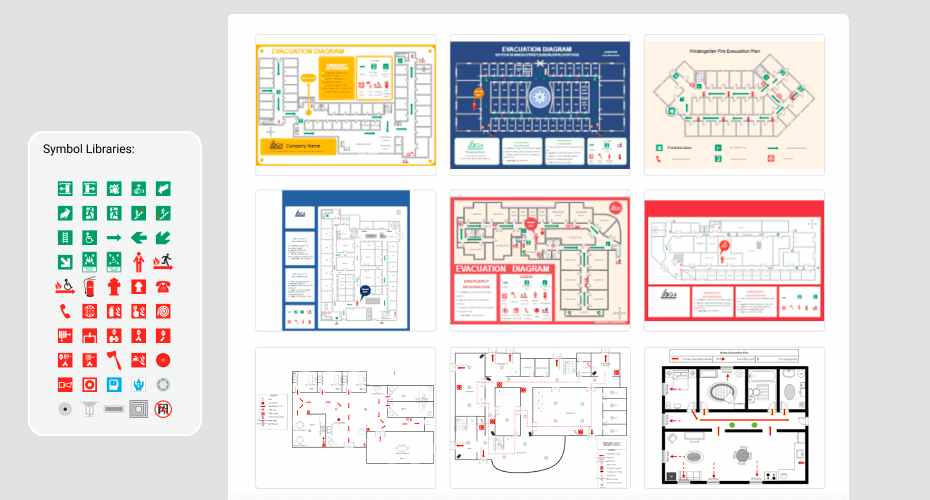 Emergency evacuation software plan