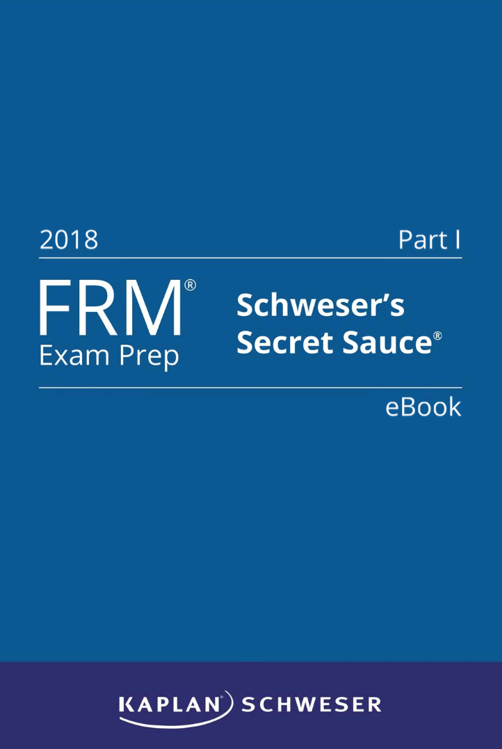 Schweser FRM Part I Secret Sauce