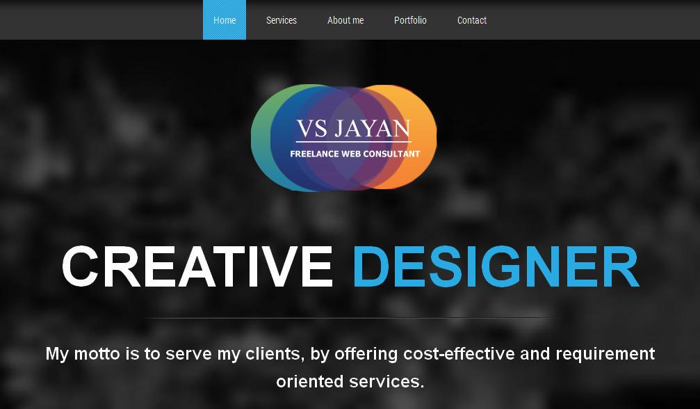 Freelance website designer Chennai profile on Qualified.One